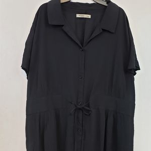 Old Navy black tie at the waist top plus Size 1X top